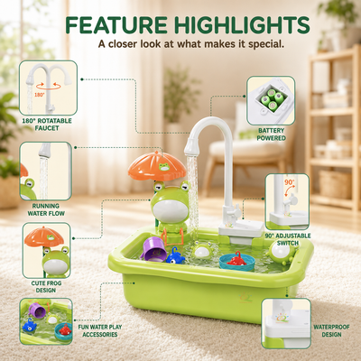 Circulating Water Kitchen Sink Playset
