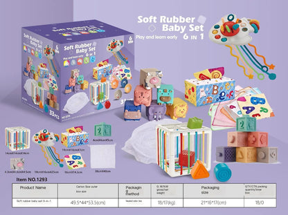 Cross-Border Soft Plastic Building Blocks Set for Kids
