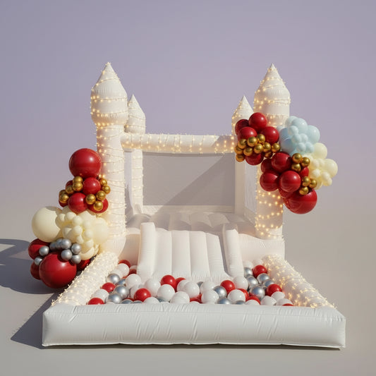 Inflatable White Bounce House