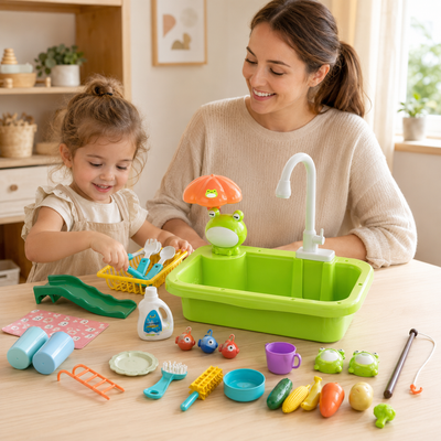 Circulating Water Kitchen Sink Playset