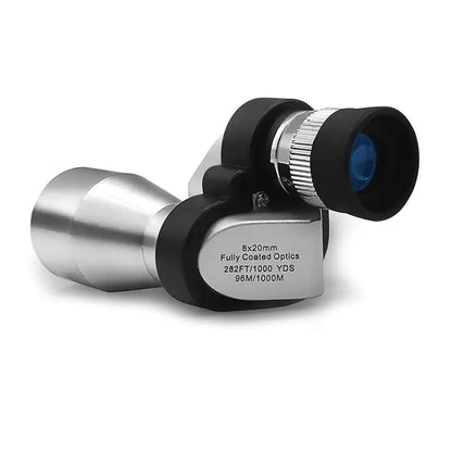 Mini 8x20mm Silver Monocular for Camping and Kids
