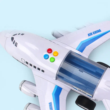 Children's Inertial Story Plane Toy with Sound and Light