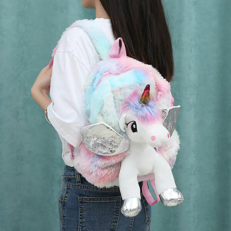 Plush Unicorn Backpack