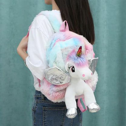 Plush Unicorn Backpack