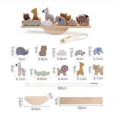 Wood Jenga Wooden Game - Educational Cognitive Toy