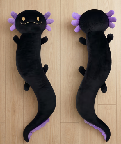 Giant Axolotl Plush with Glow in the Dark | Oversized Stuffed Animal Body Pillow for Kids | Soft Huggable Axolotl Toy | Birthday Gift Ages 4+-7