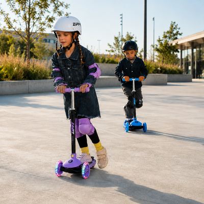 3-Wheel LED Light-Up Scooter