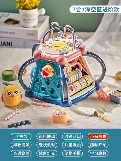 Multi-Functional Music Learning Drum for Kids 0-3 Yrs