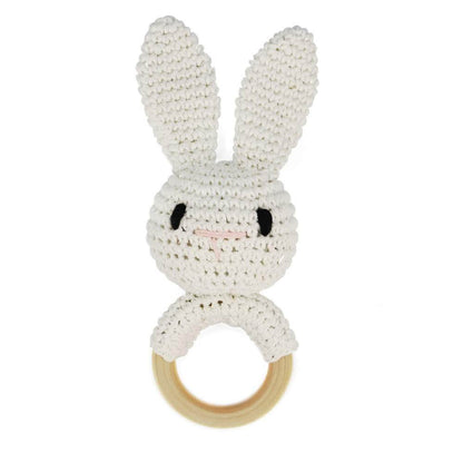 rabbit rattle newborn gift