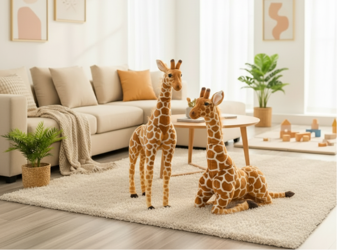 Huge Giraffe Plush Toy, perfect kids and toddlers birthday gift and nurcery decor piece - 3