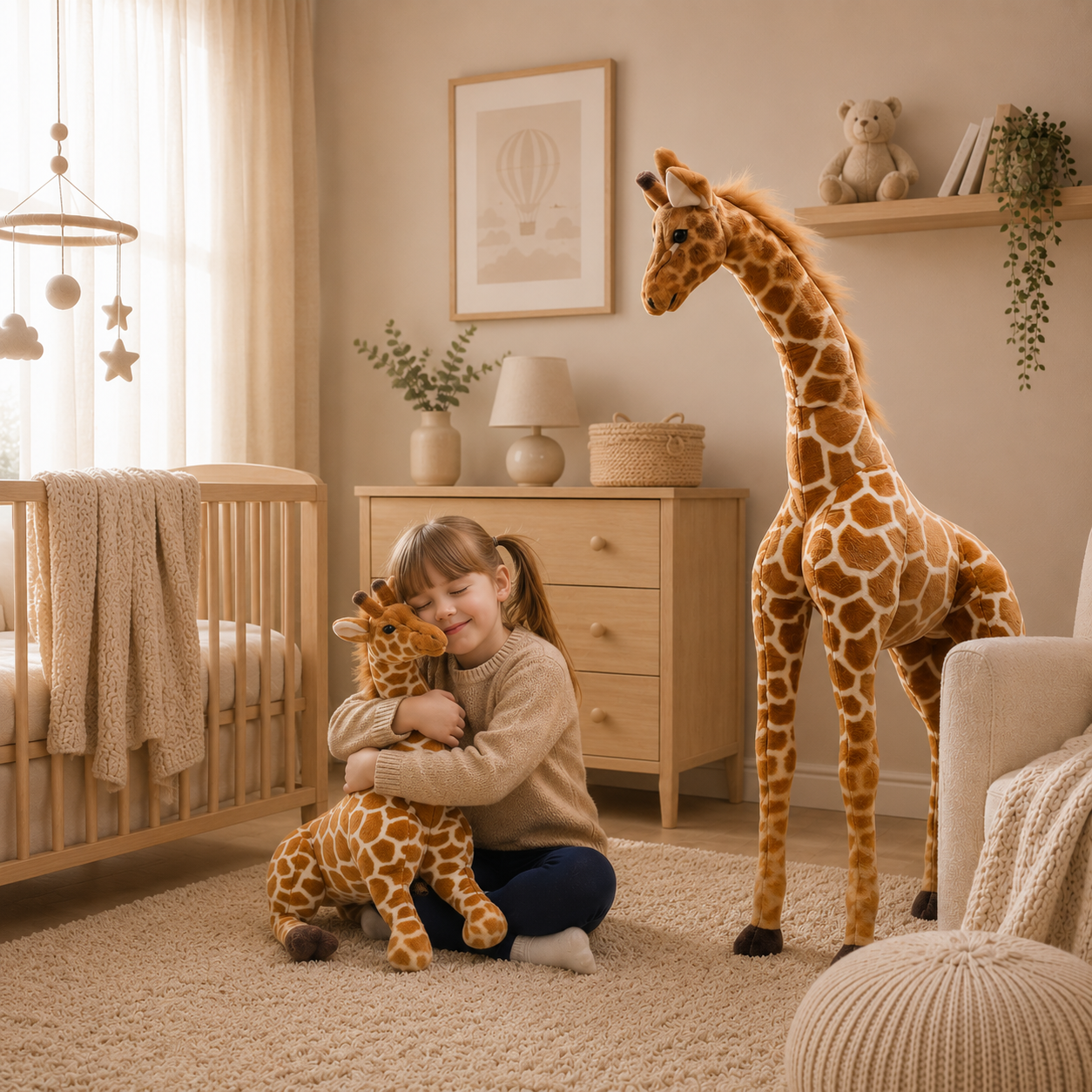 Huge Giraffe Stuffed Animal - Premium Soft Plush Toy for Toddlers & Nursery