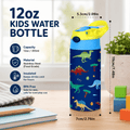 Kids Insulated Flip Straw Thermos – 350ml Stainless Steel