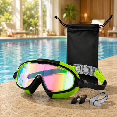 Kids Panoramic Anti-Fog Swim Goggles