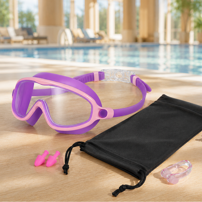 Kids Panoramic Anti-Fog Swim Goggles