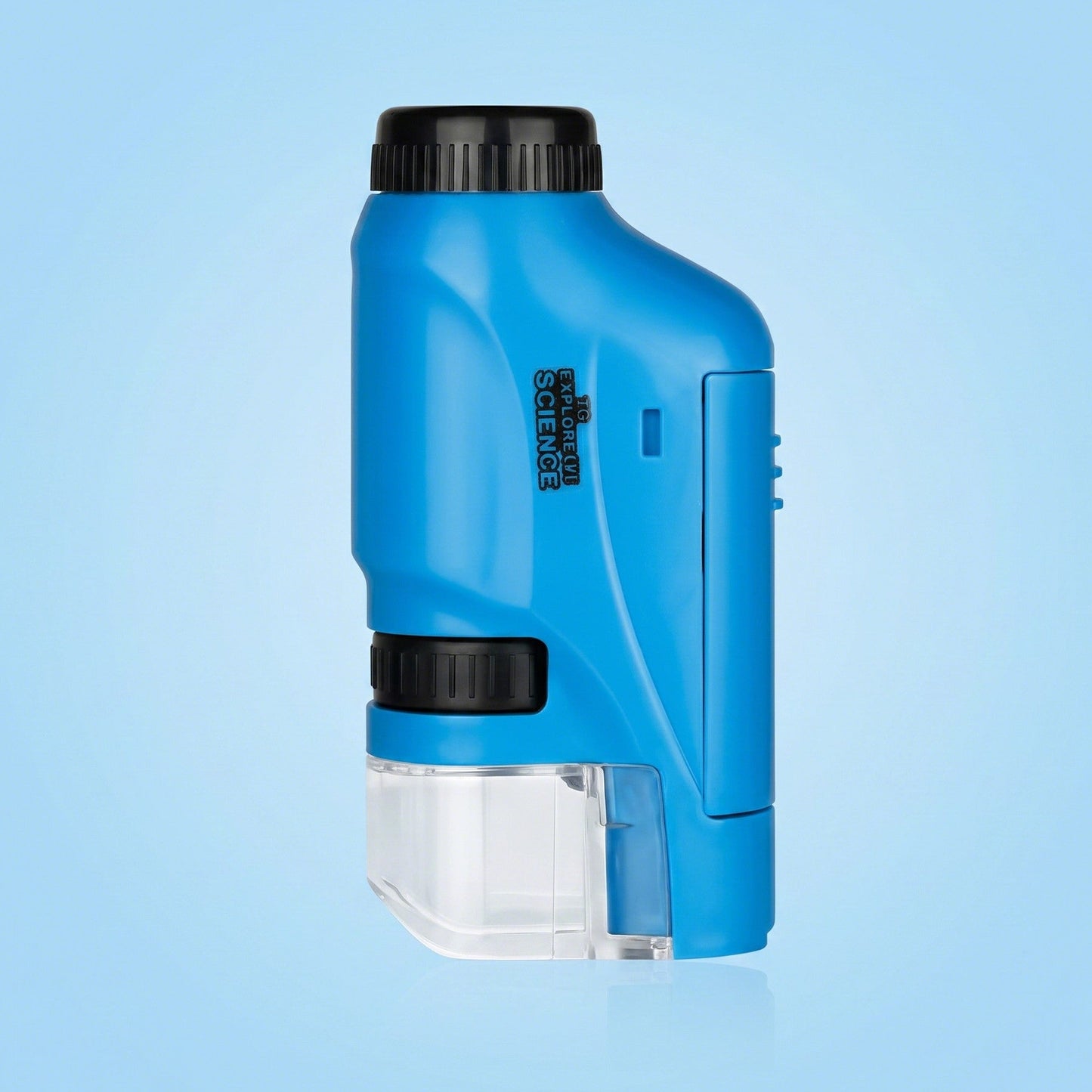BUBINNA PocketScope blue handheld pocket microscope 60-120x magnification kids science toy