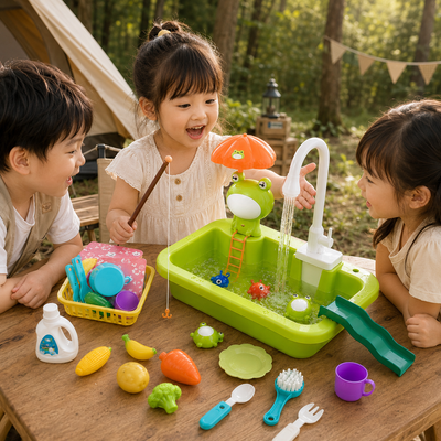 Circulating Water Kitchen Sink Playset