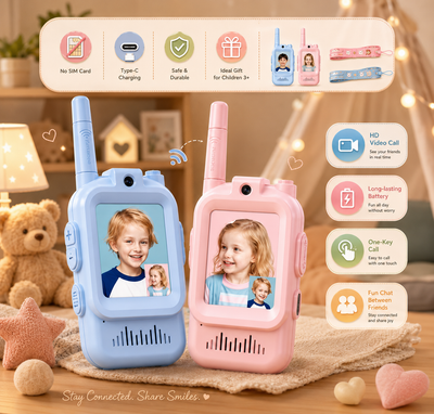 LinkTalker Kids Video Walkie Talkies Set