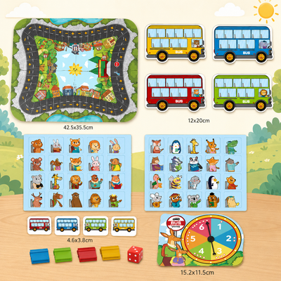 Math Bus Tabletop Game Addition & Subtraction Learning