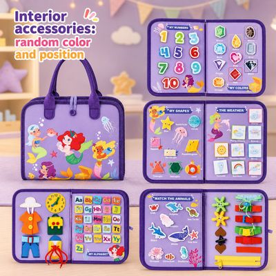 BusyBook — Montessori Felt Activity Book for Travel & Home