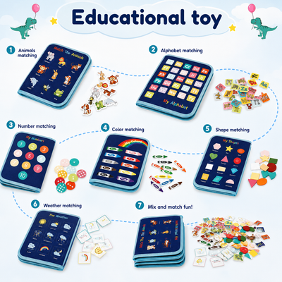 BusyBook — Montessori Felt Activity Book for Travel & Home