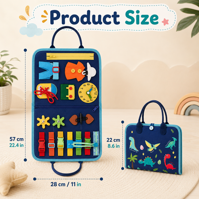 BusyBook — Montessori Felt Activity Book for Travel & Home