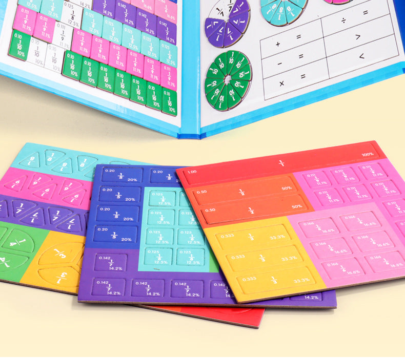 Montessori Magnetic Fraction Puzzle for Kids