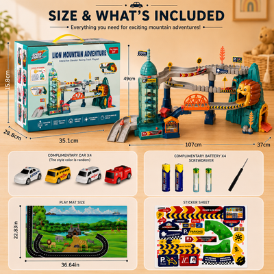 Mountain Adventure Car Track Playset
