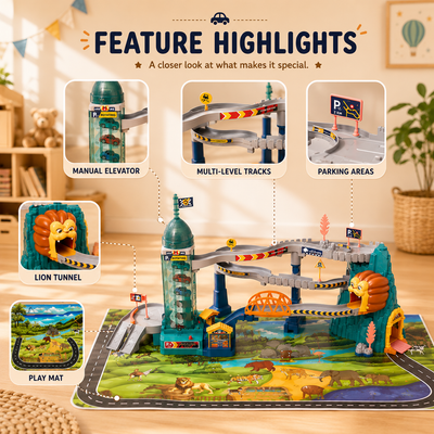 Mountain Adventure Car Track Playset