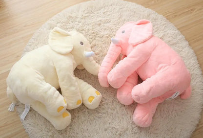 Cartoon Elephant Plush Toy and Baby Pillow