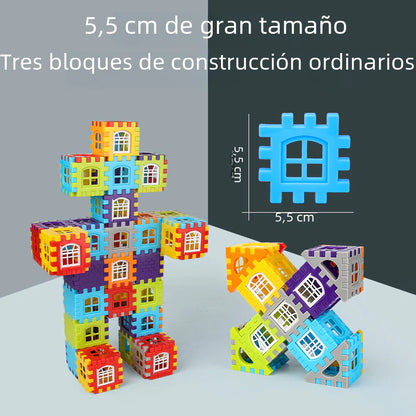 Large Size Realistic House Building Blocks Toy Set