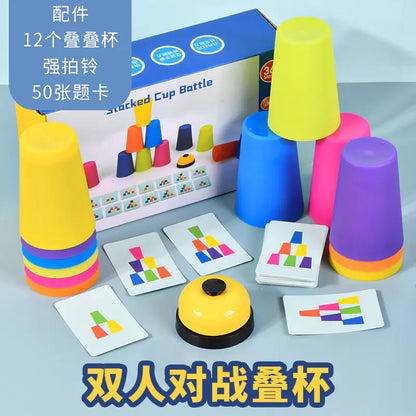 Kids Stacking Cup Game - Educational Interactive Toy