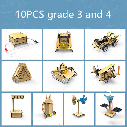 STEM Educational Wooden DIY Science Toys for Kids