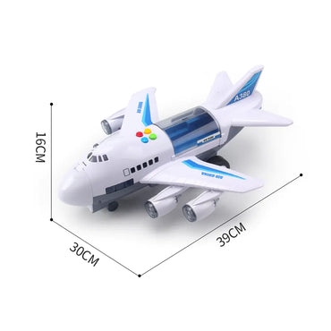 Children's Inertial Story Plane Toy with Sound and Light