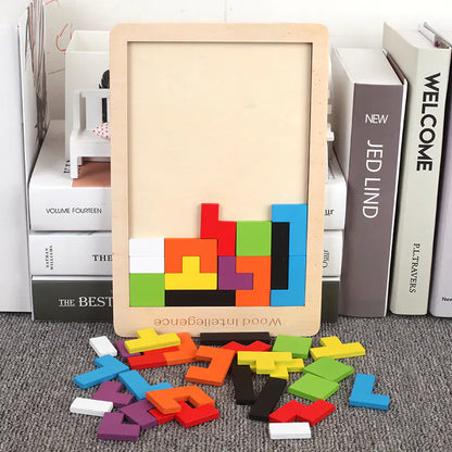 Wooden Tetris Educational Game