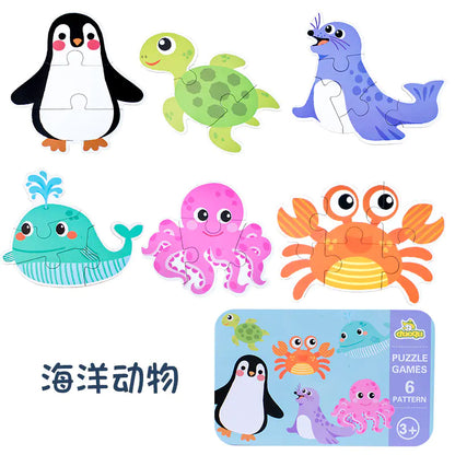 Baby Educational Puzzle Game for Ages 1-3 in Tin Box