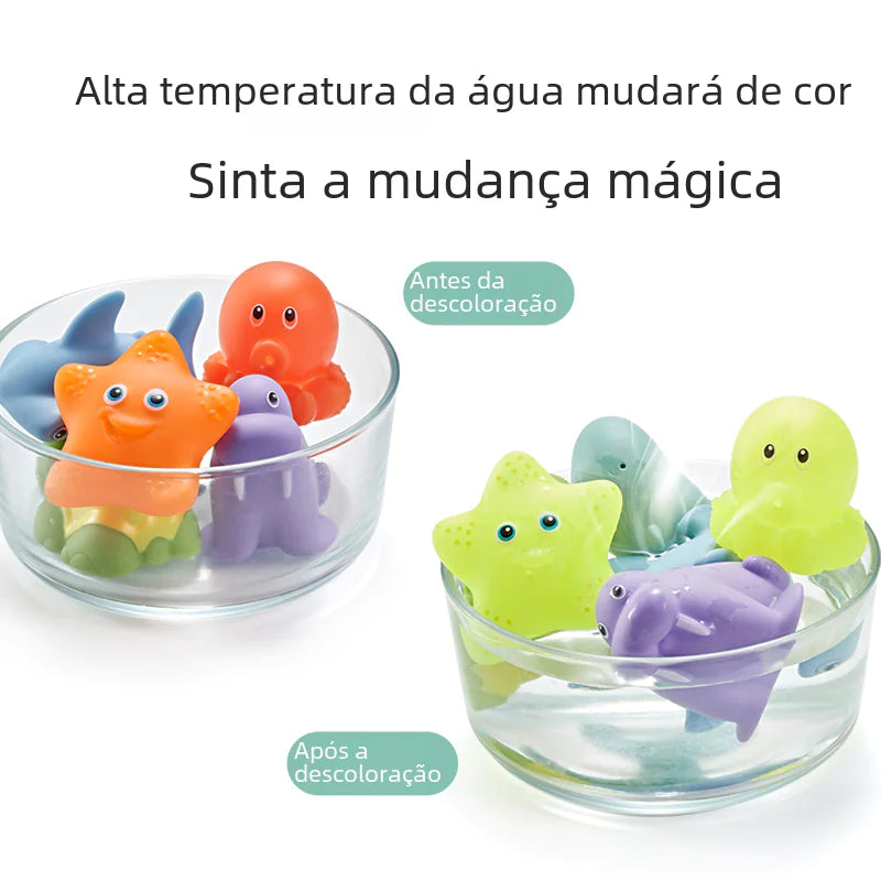Floating Bath Toys for Kids - Lion, Shark, Fish