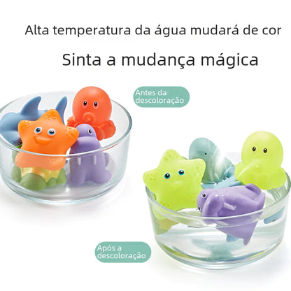 Floating Bath Toys for Kids - Lion, Shark, Fish