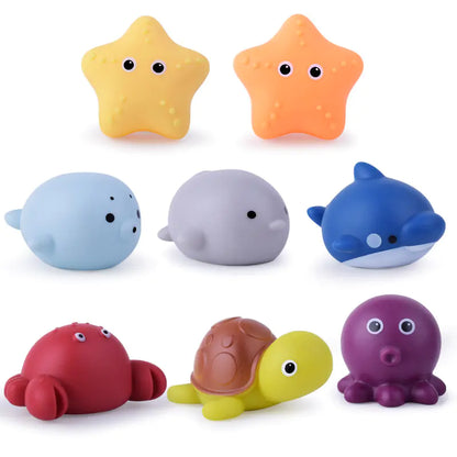 Floating Bath Toys for Kids - Lion, Shark, Fish