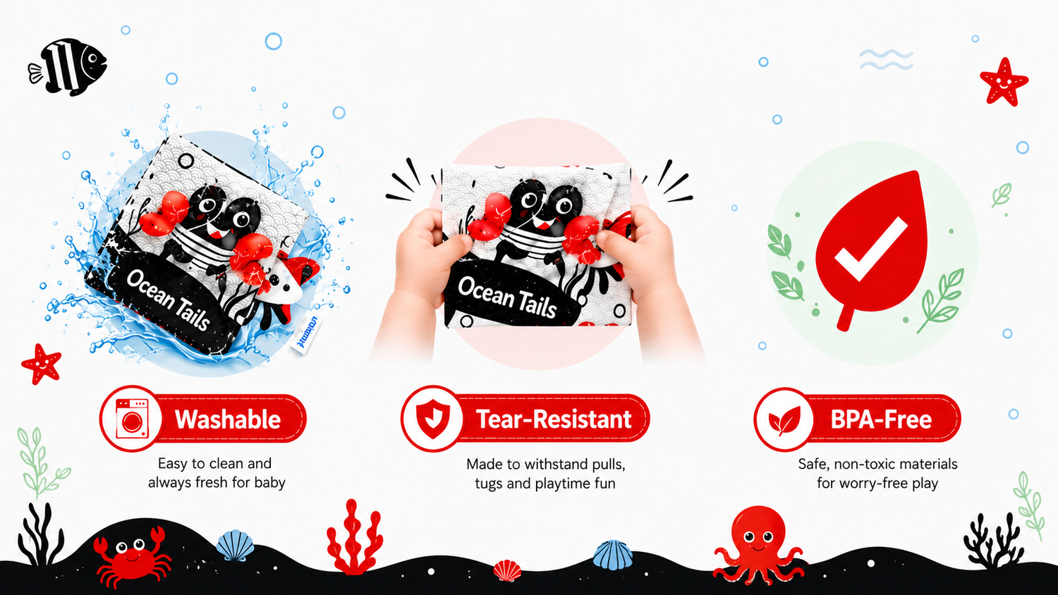 2-pack_baby_crinkle_cloth_book_set_jungle_tails_color_and_ocean_tails_high_contrast_product advantages