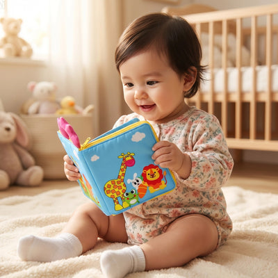 Interactive Cloth Activity Book for Infants & Toddlers