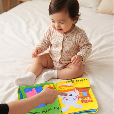 Interactive Cloth Activity Book for Infants & Toddlers