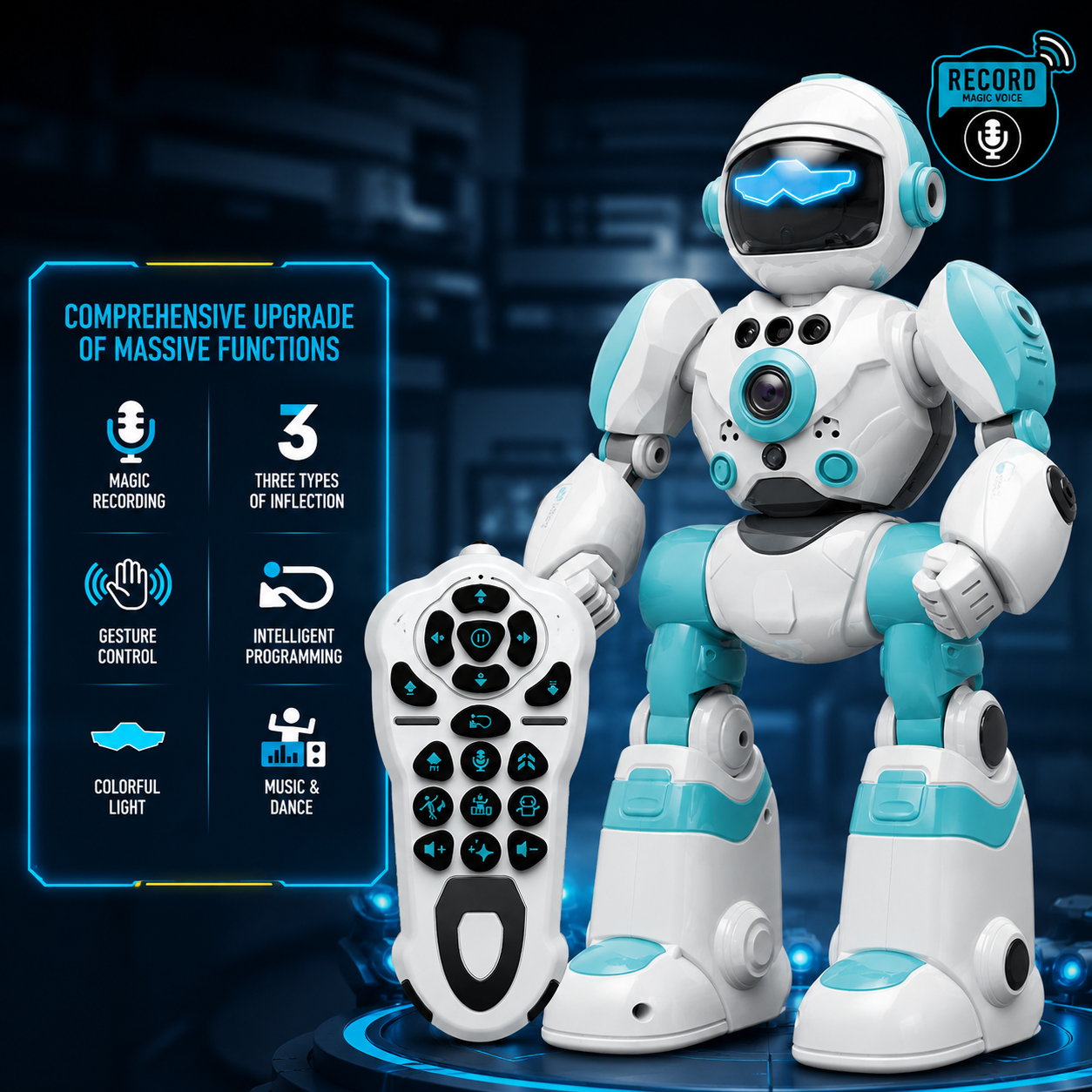 VoiceBot — Voice & Gesture Control Interactive Robot Toy