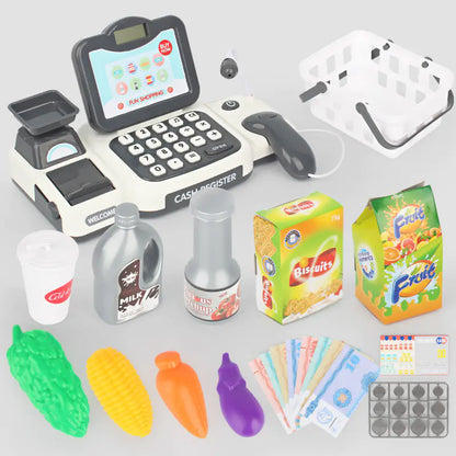 Cartoon Supermarket Cash Register Toy for Girls (Ages 3-5)
