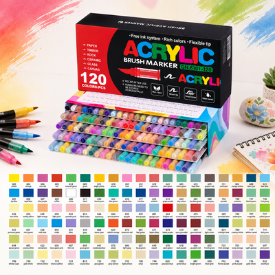 Acrylic Soft Tip Paint Pens Set