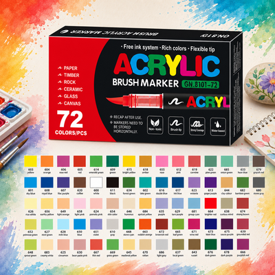 Acrylic Soft Tip Paint Pens Set