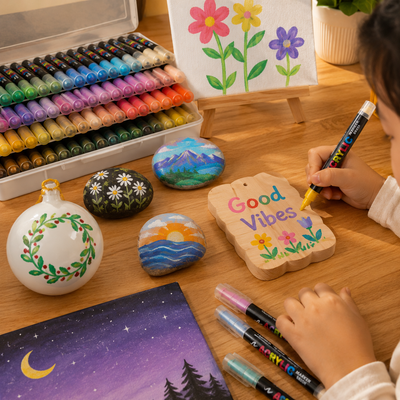 Acrylic Soft Tip Paint Pens Set