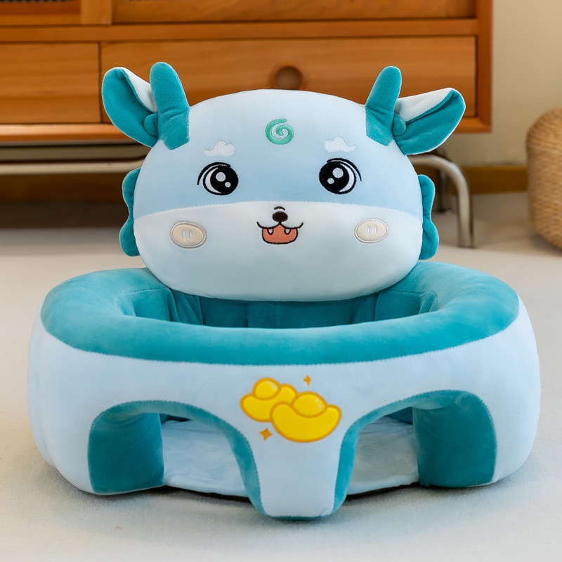 haracter baby floor support seat plush sitting learning chair feather silk cotton