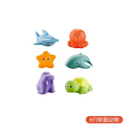 Floating Bath Toys for Kids - Lion, Shark, Fish