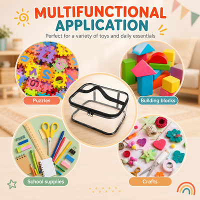 ClearCarry Transparent Building Block Organizer
