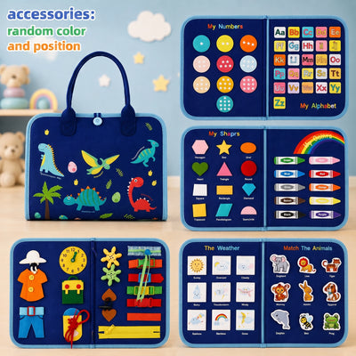 BusyBook — Montessori Felt Activity Book for Travel & Home